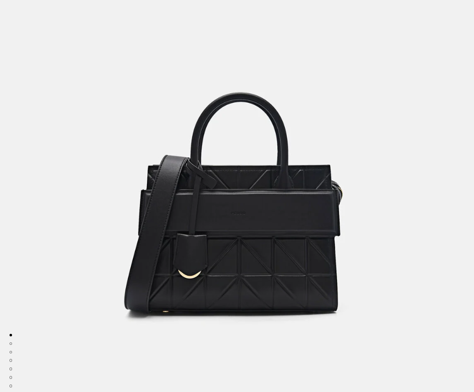 PEDR*  - Studio Bella Leather Handbag in Pixel - Black (AD-SEP)