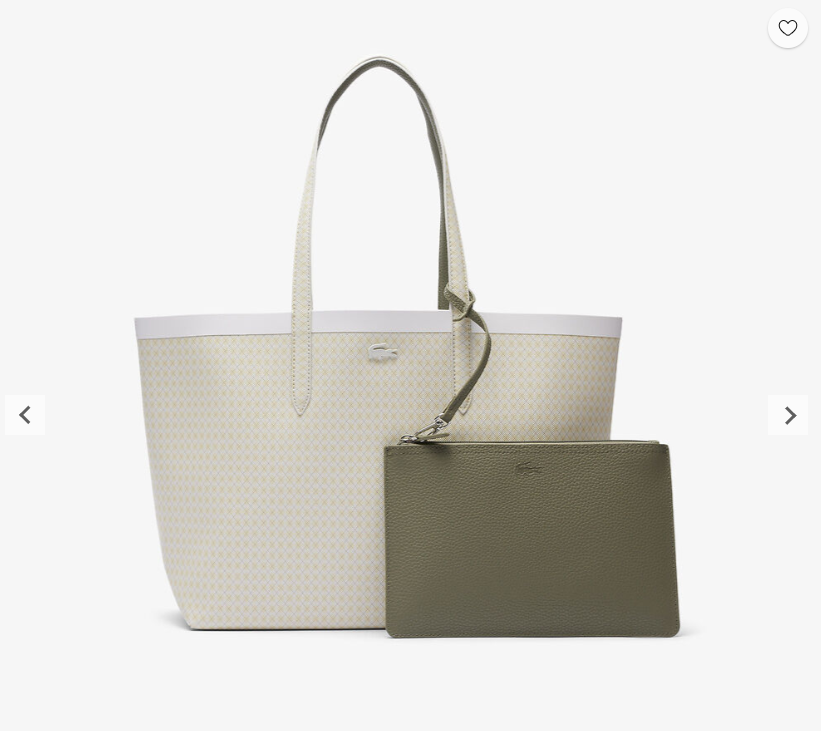 Lacost* - Anna Tart*n Lined Reversible Tote - Khakhi (AD-August)