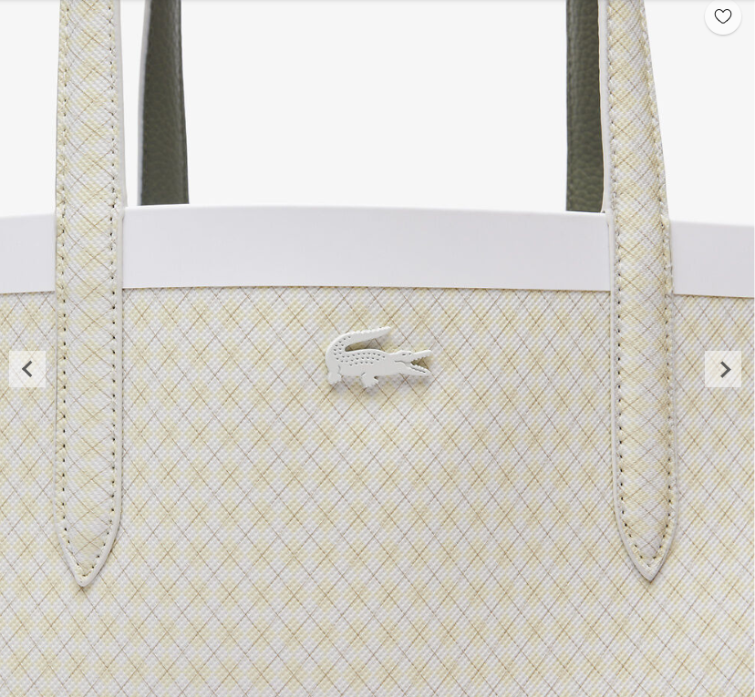 Lacost* - Anna Tart*n Lined Reversible Tote - Khakhi (AD-August)