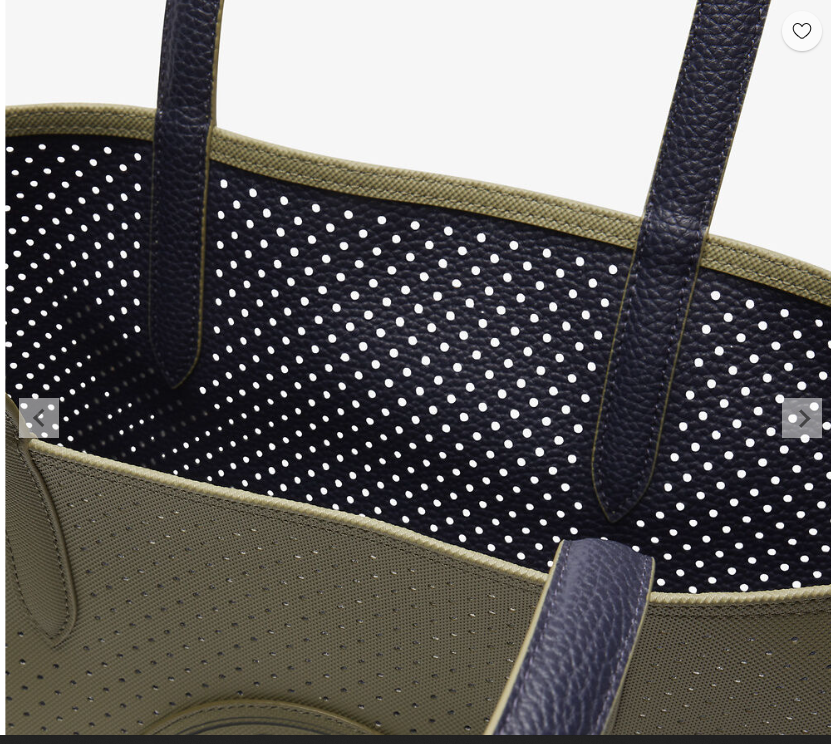 Lacost* - Anna Reversible Perforated Tote Bag - kaki marine (AD-August)