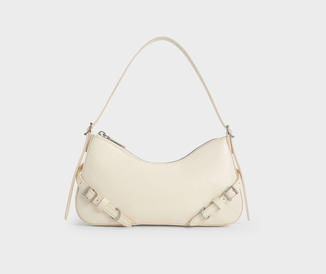 Charles & Ke*th - Sloane Shoulder Bag -  Cream (AD-SEP)
