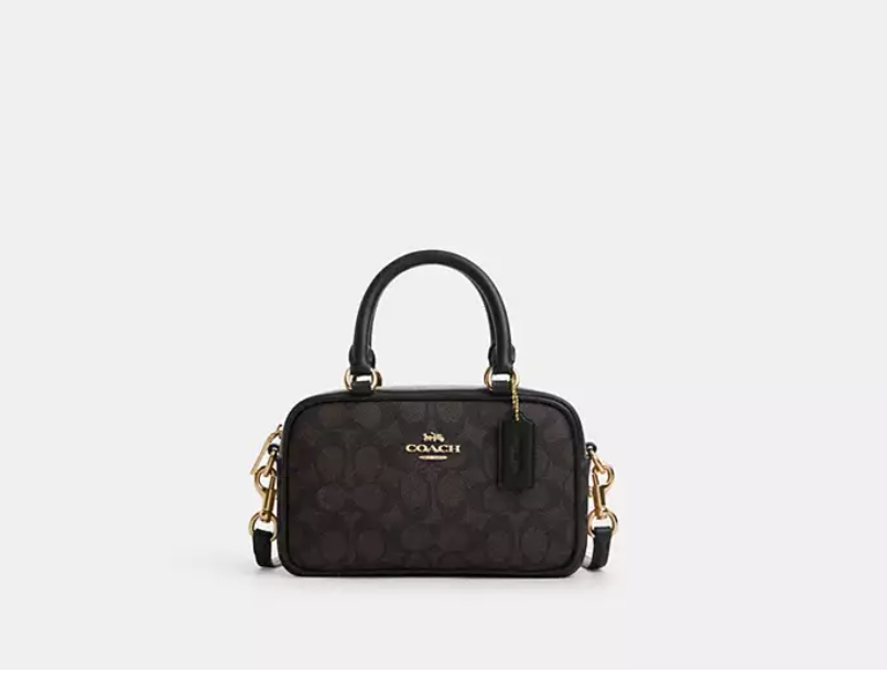 C*ACH - Satchel Crossbody Bag In Signature Canvas - Black (AD-Sep)