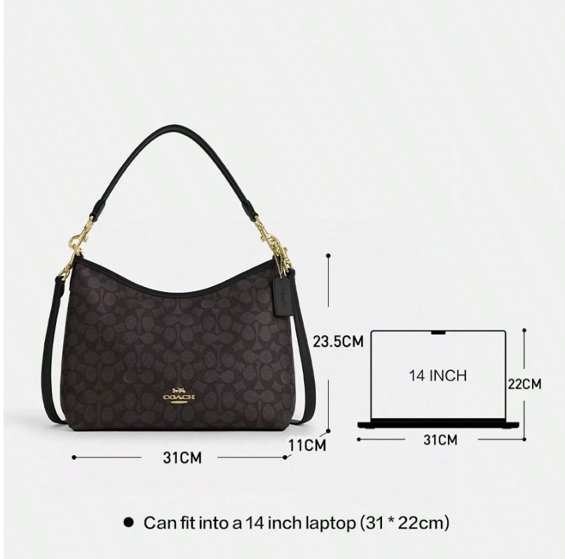 C*ACH - L*urel 31 Detachable Shoulder Bag - Walnut/Black (AD-Sep)