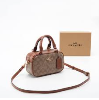 C*ACH - Satchel Crossbody Bag In Signature Canvas - Brown (AD-Sep)