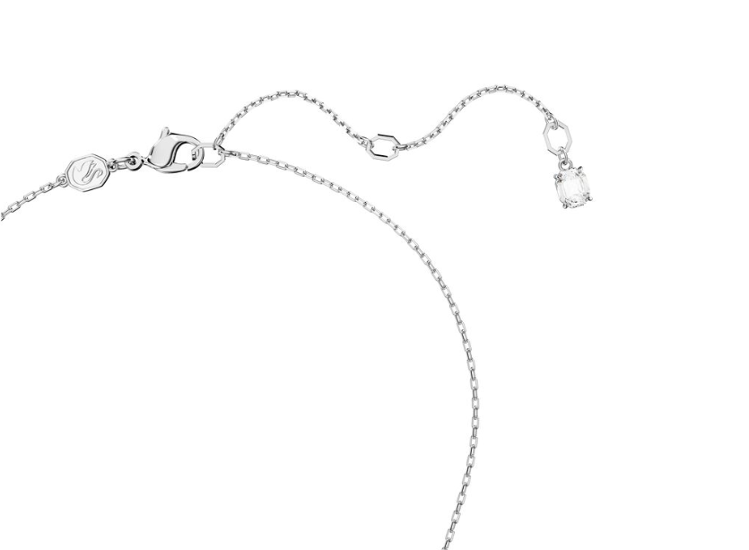 Swar*vski - Dextera pendant Interlocking loop, White, Rhodium plated (AD-SW-OCT)
