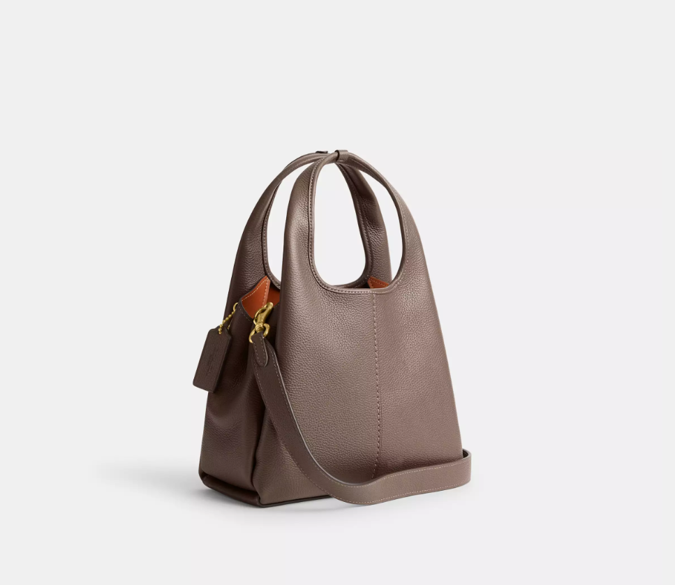 C*ACH - L*na Shoulder Bag 23 - Brass/Dark Stone (AD-NOV-P)