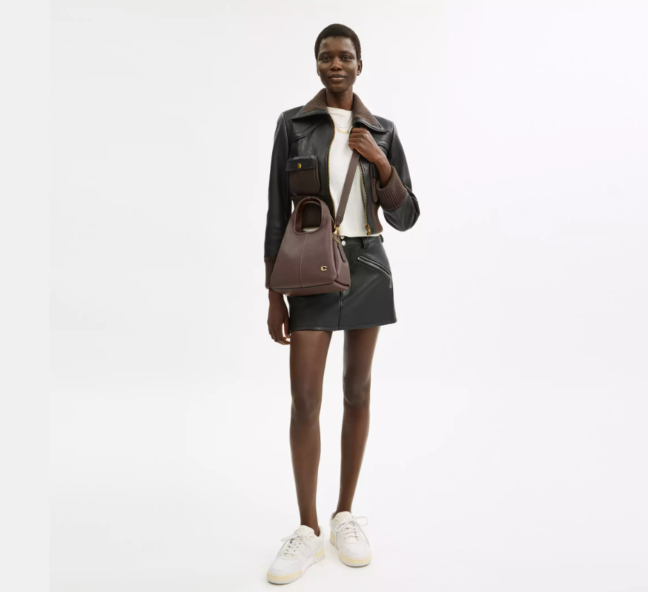 C*ACH - L*na Shoulder Bag 23 - Brass/Merlot (AD-NOV-P)