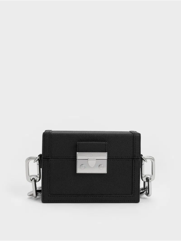 Minor Defect Charles & Ke*th - Chain Strap Boxy Bag - Black (AD-NOV-LT)