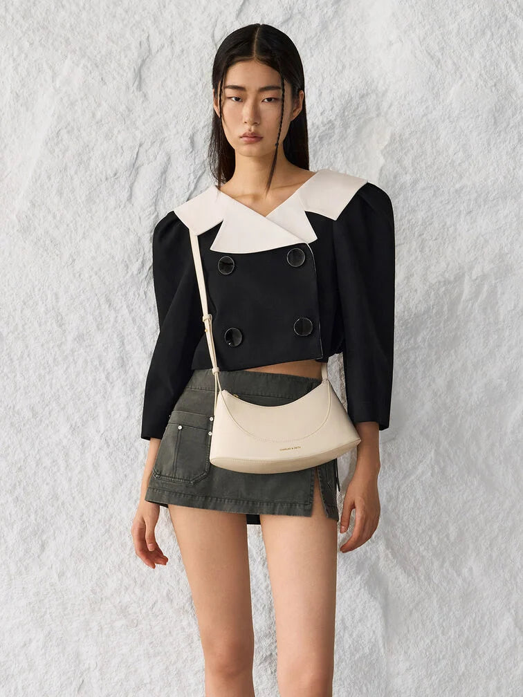 Charles & Ke*th - Sigrid Shoulder Bag - Cream (AD-July)