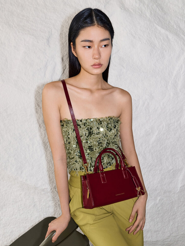 Charles & Ke*th - Mini Kerry Tote Bag - Mulberry Plum (AD-Sep)