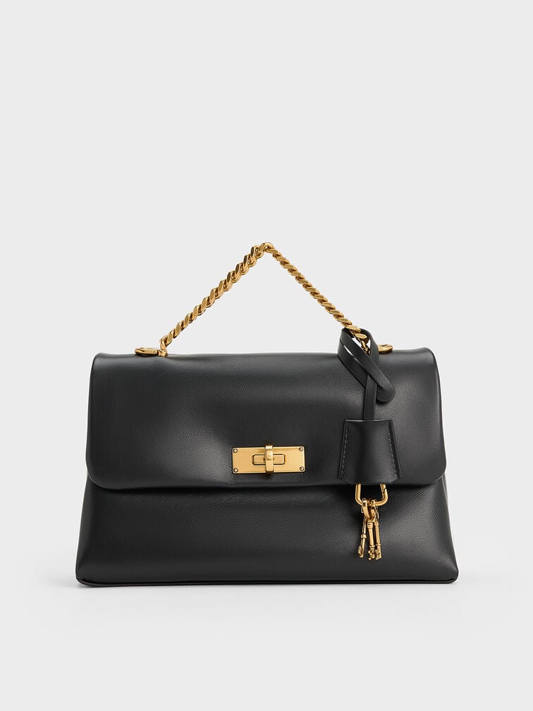 Charles & Ke*th - Kerry Chain-Handle Crossbody Bag - Black (AD-SEP)