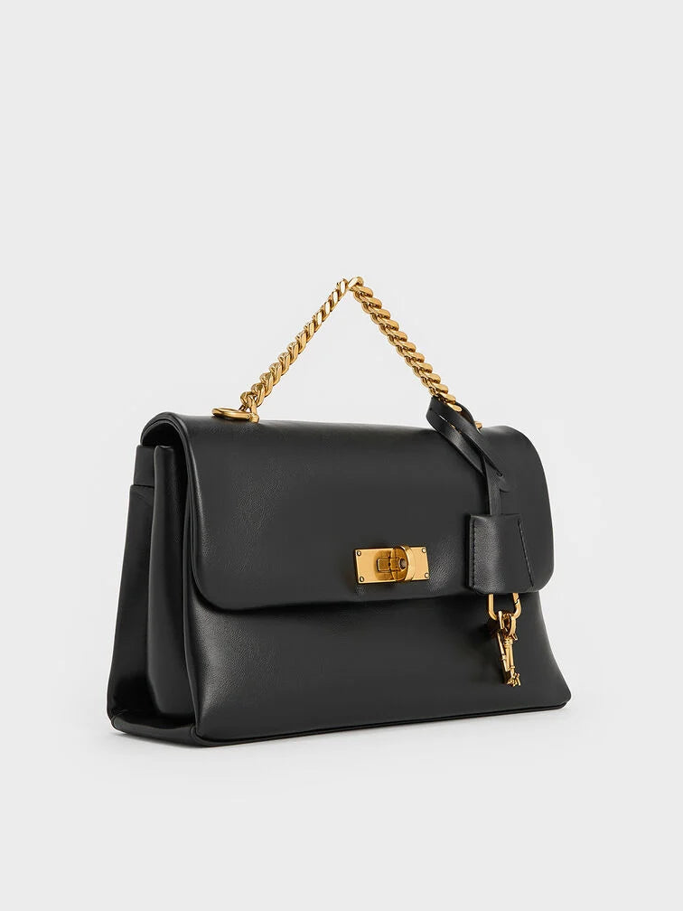 Charles & Ke*th - Kerry Chain-Handle Crossbody Bag - Black (AD-SEP)