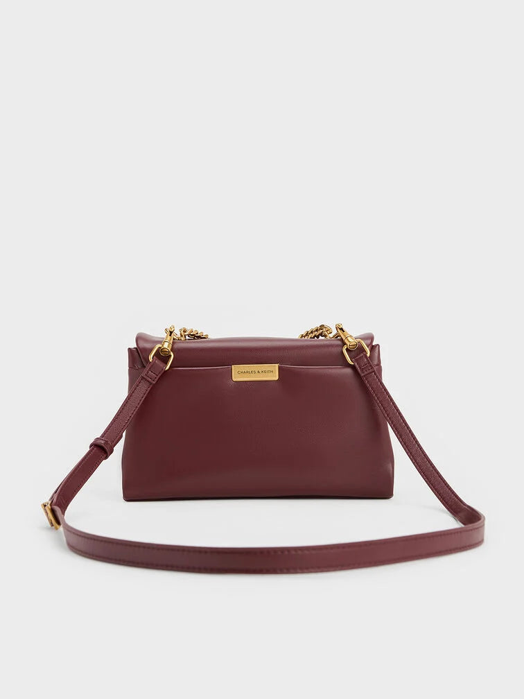 Charles & Ke*th - Kerry Chain-Handle Crossbody Bag - Mulberry Plum (AD-SEP)