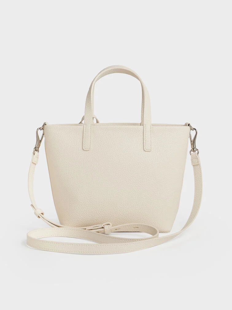 Charles & Ke*th - Mini Beryl Tote Bag -  Cream (AD-SEP)