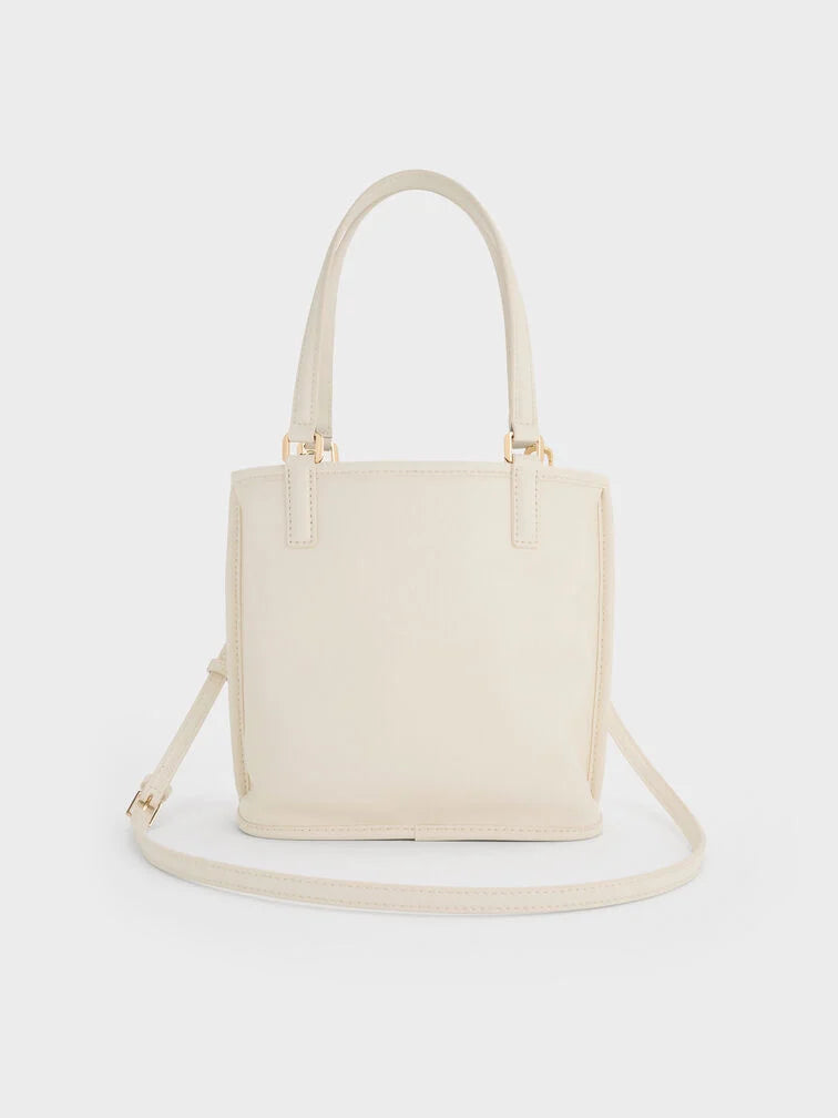 Charles & Ke*th - Addison Knotted-Rope Reversible Tote Bag - Cream (AD-SEP)