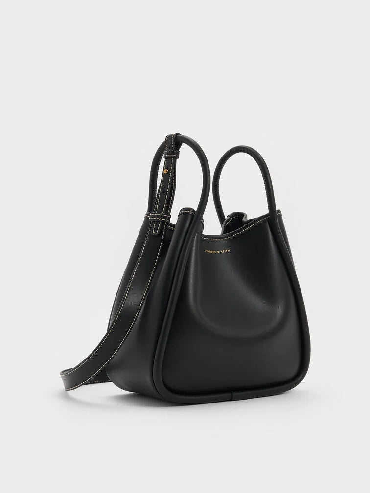 Charles & Ke*th -  Mini Lyla Tubular Tote Bag - Black (AD-SEP)