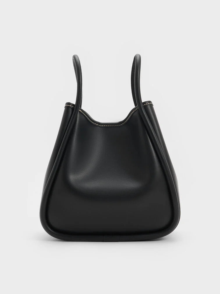 Charles & Ke*th -  Mini Lyla Tubular Tote Bag - Black (AD-SEP)