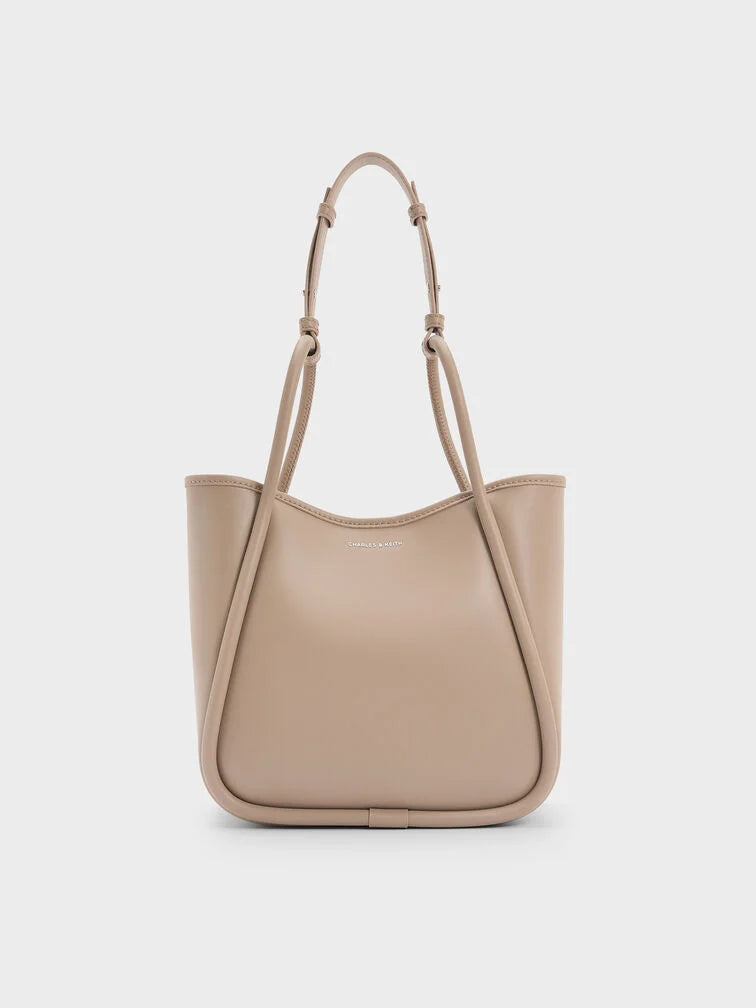 Charles & Ke*th -  Mini Lyla Tubular Tote Bag - Taupe (AD-Sep)