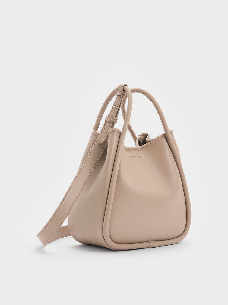 Charles & Ke*th -  Mini Lyla Tubular Tote Bag - Taupe (AD-Sep)