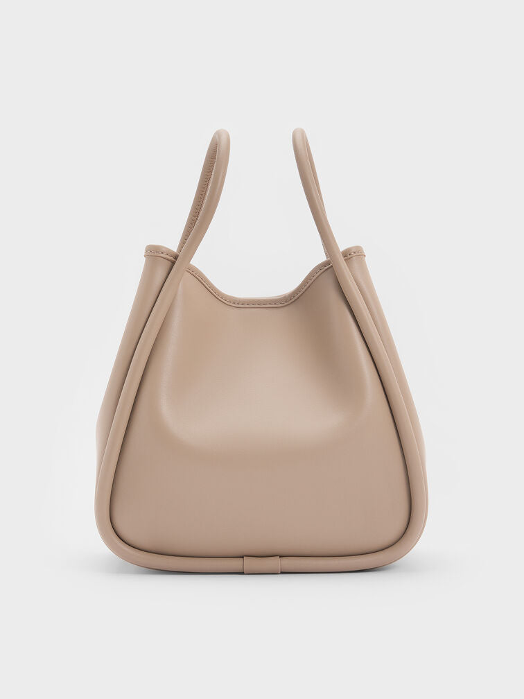 Charles & Ke*th -  Mini Lyla Tubular Tote Bag - Taupe (AD-Sep)