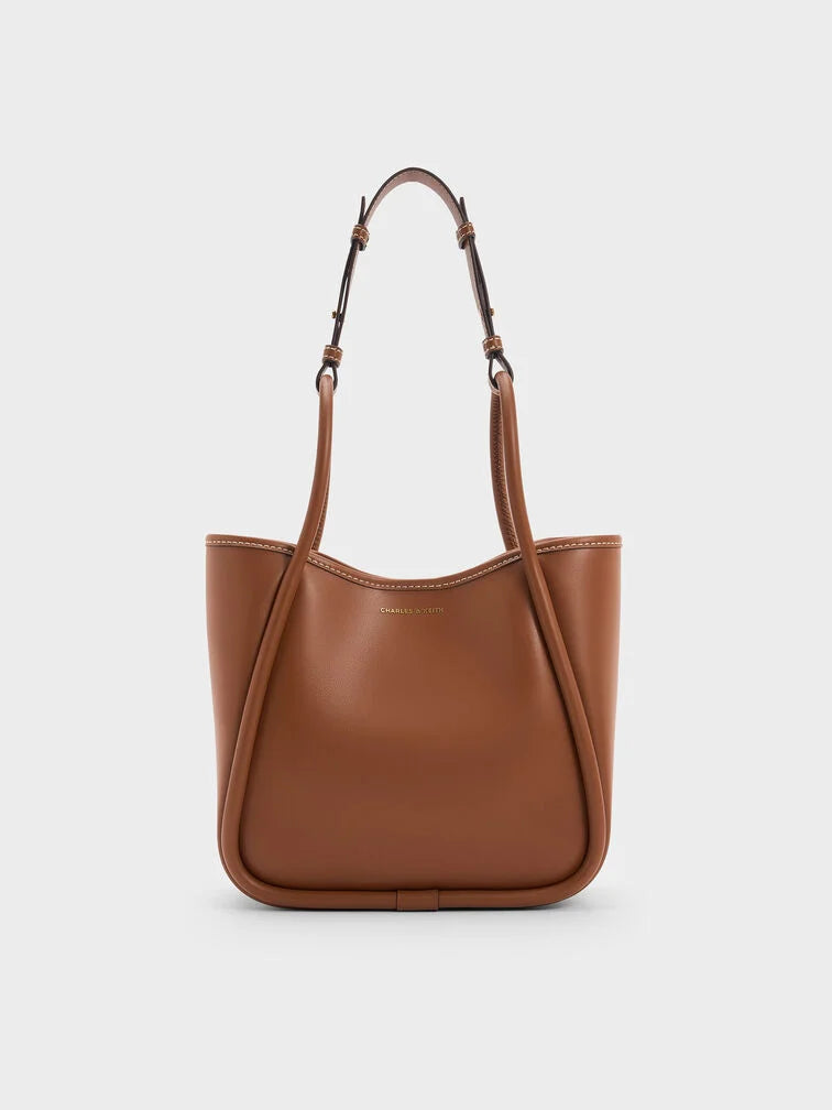Charles & Ke*th -  Mini Lyla Tubular Tote Bag - Chocolate (AD-Sep)