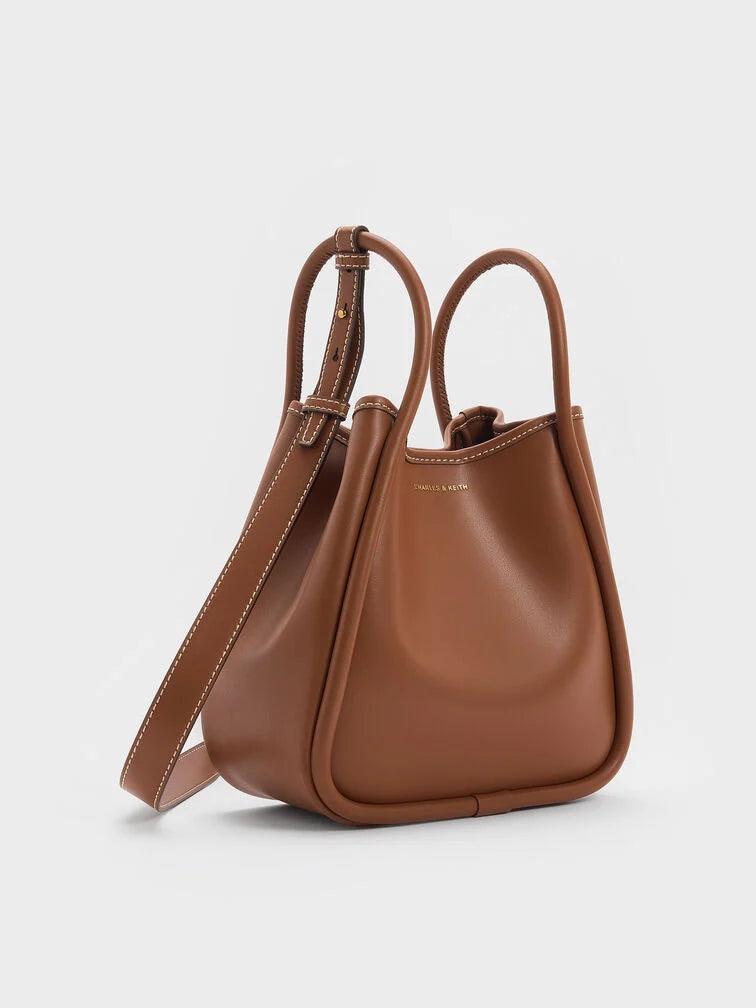 Charles & Ke*th -  Mini Lyla Tubular Tote Bag - Chocolate (AD-Sep)