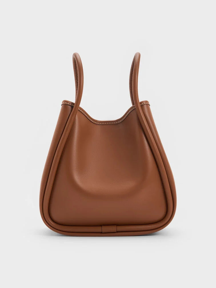 Charles & Ke*th -  Mini Lyla Tubular Tote Bag - Chocolate (AD-Sep)