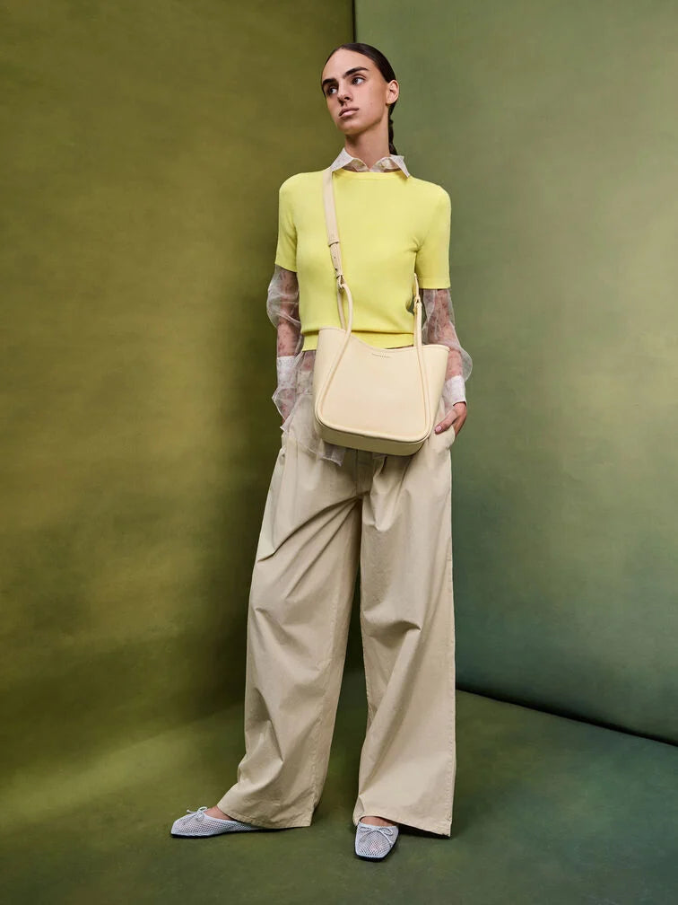Charles & Ke*th -  Mini Lyla Tubular Tote Bag - Butter Yellow (AD-July)