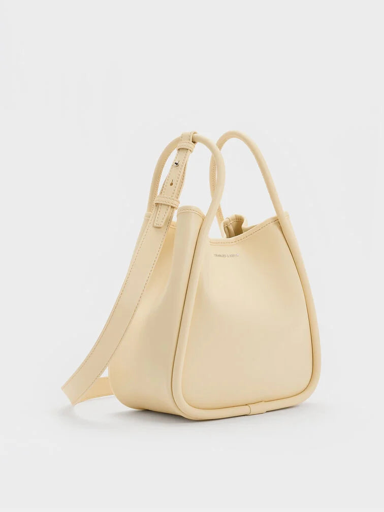 Charles & Ke*th -  Mini Lyla Tubular Tote Bag - Butter Yellow (AD-July)