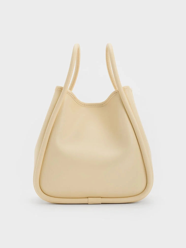 Charles & Ke*th -  Mini Lyla Tubular Tote Bag - Butter Yellow (AD-July)