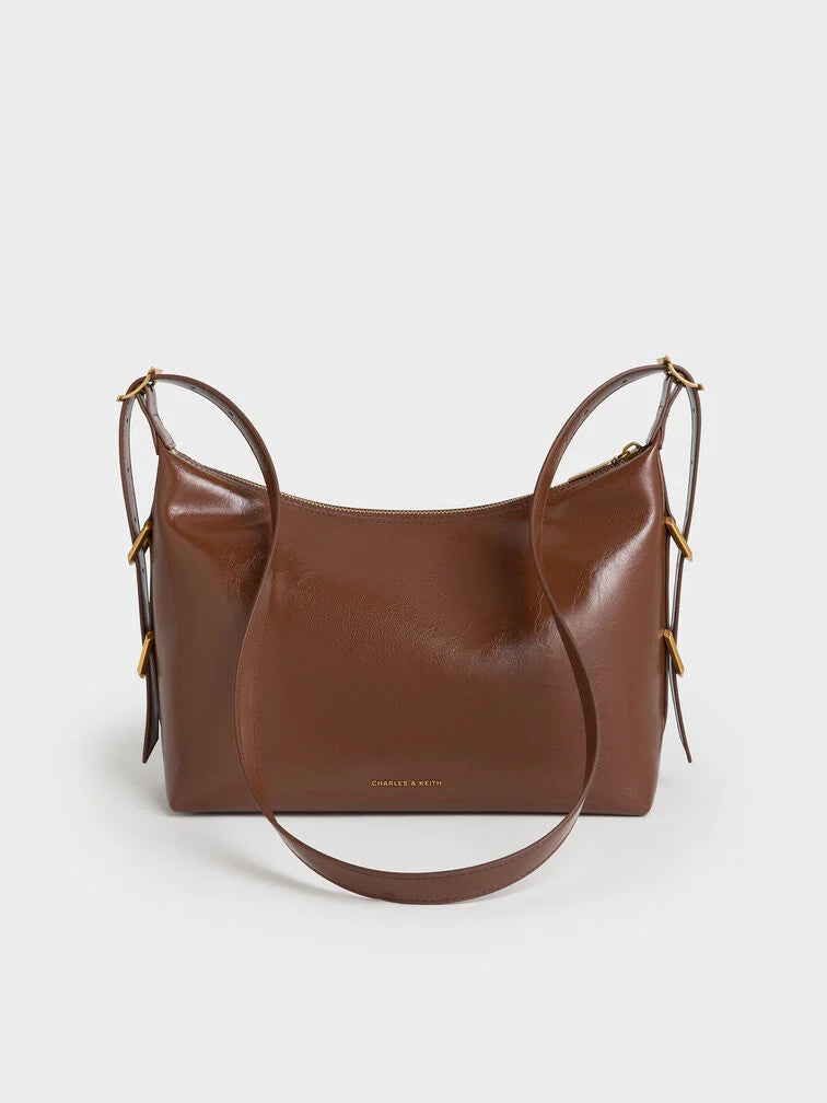 Charles & Ke*th - Bryna Belted Hobo Bag - Dark Brown (AD-SEP)