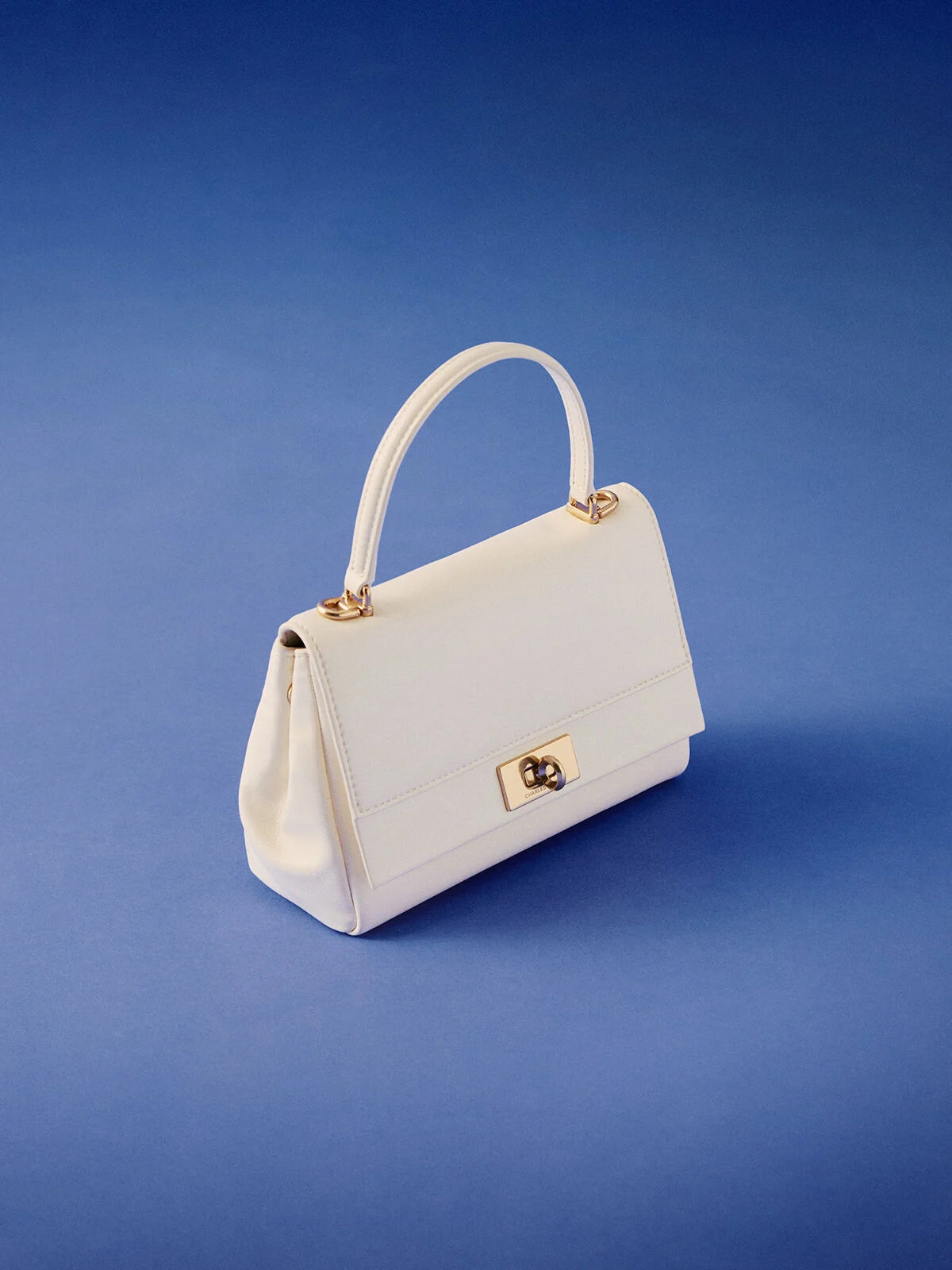 Charles & Ke*th - Lennie Chain-Strap Top Handle Bag - Cream (AD-July)
