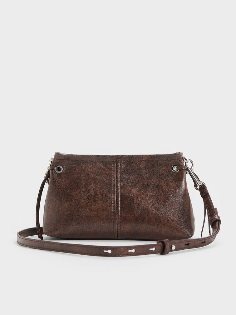 Charles & Ke*th - Noane Top Handle Bag - Distressed Coffee (AD-Sep)