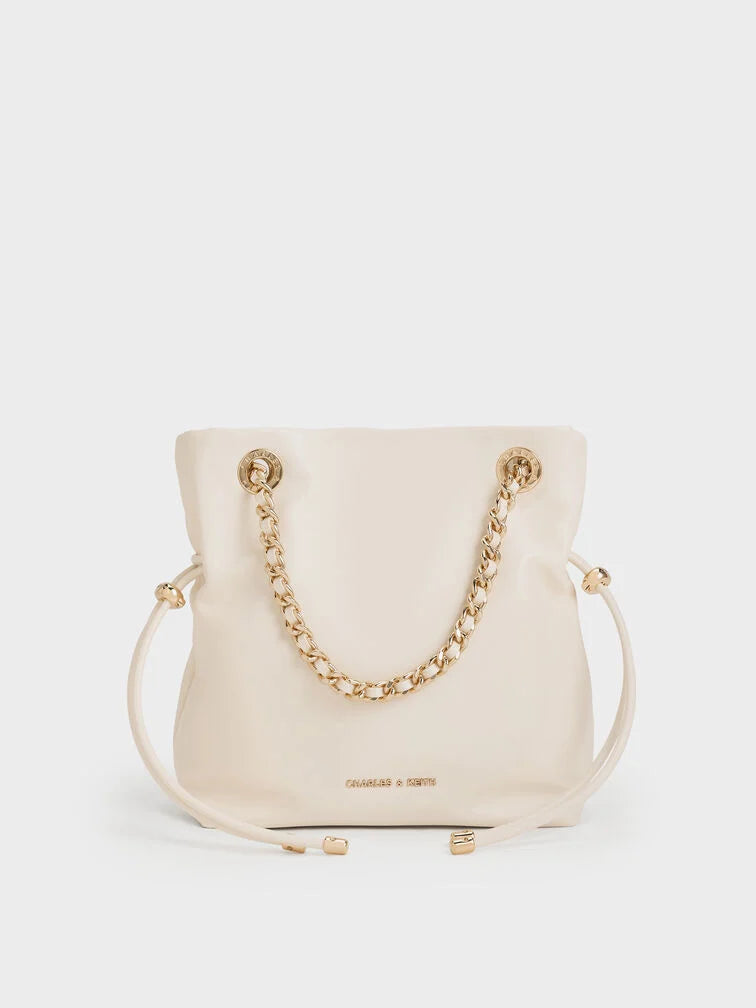 Charles & Ke*th - Arya Braided-Strap Double-Handle Crossbody Bag - Cream (AD-SEP)