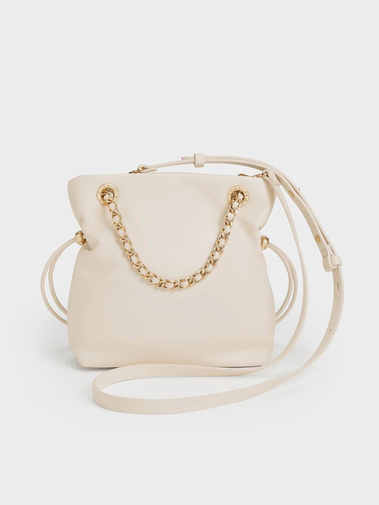 Charles & Ke*th - Arya Braided-Strap Double-Handle Crossbody Bag - Cream (AD-SEP)