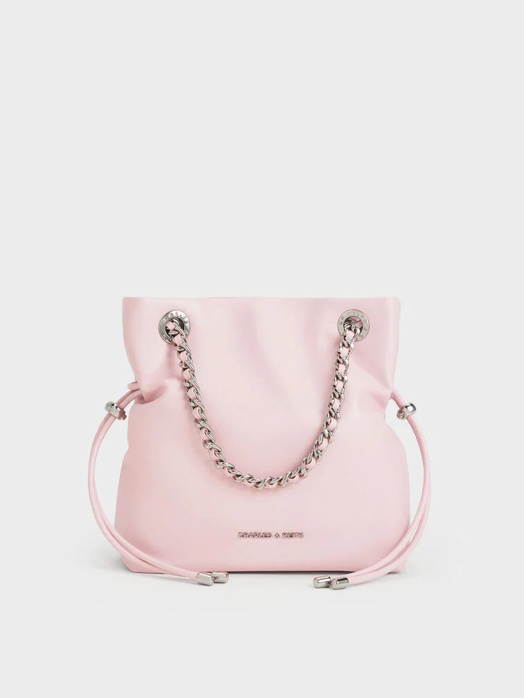 Charles & Ke*th - Arya Braided-Strap Double-Handle Crossbody Bag - Cotton Candy Pink (AD-SEP)