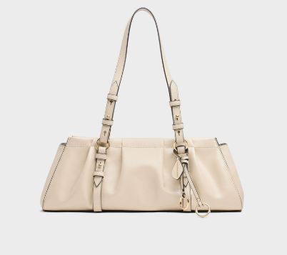 Charles & Ke*th - Britton Elongated Shoulder Bag - Cream (AD-SEP16-PT)