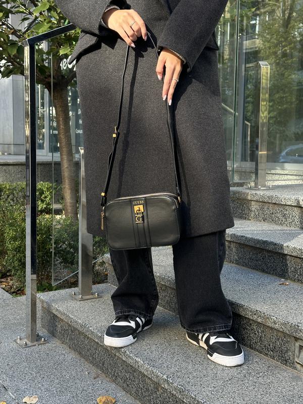 Gues* - padlock crossbody bag - Black (AD-August)