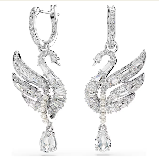 Swar*vski - Swan, White, Rhodium plated-5723388