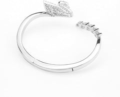 Swar*vski - Swan Lake Rhodium Bangle - 5258396