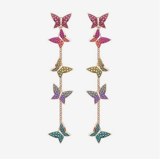 Swar*vski - Lilia Pierced Earrings Rainbow Butterfly - 5378693 (AD-FB26-SW)