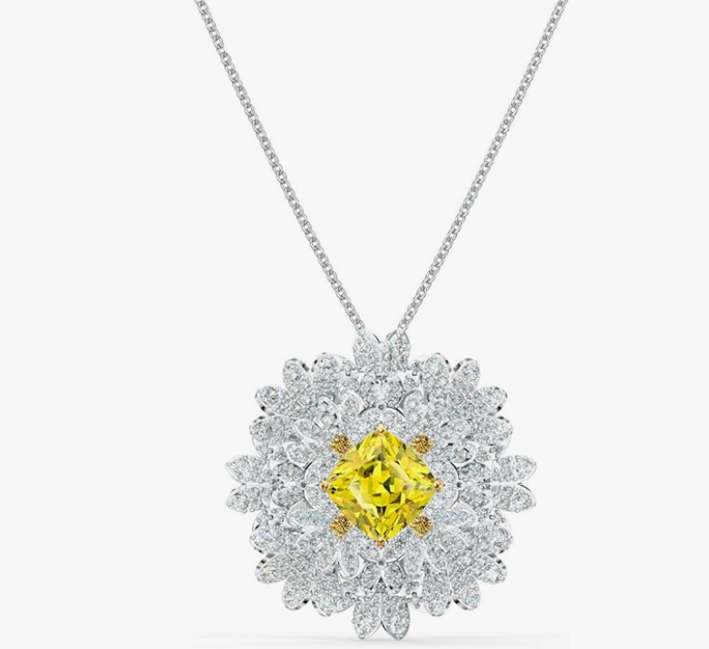 Swar*vski - Eternal Flower Yellow Metal Mix Length - 5518147  (AD-FB26-SW)