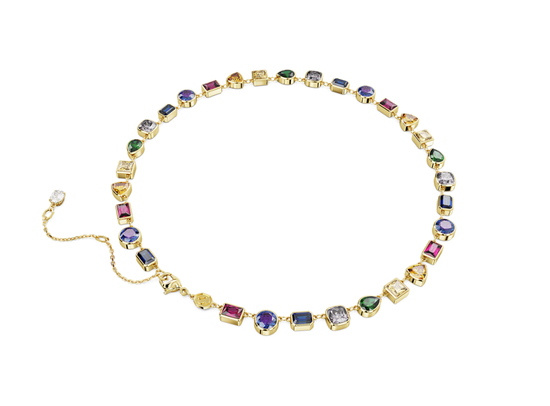 Swar*vski - Imber necklace Mixed cuts, Multicolored, Gold-tone plated - 5662915 (AD-FB26-SW)