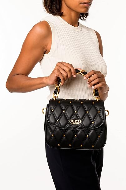 Gues* -  Triana Flap Shoulder Bag - Black (AD-SEP)