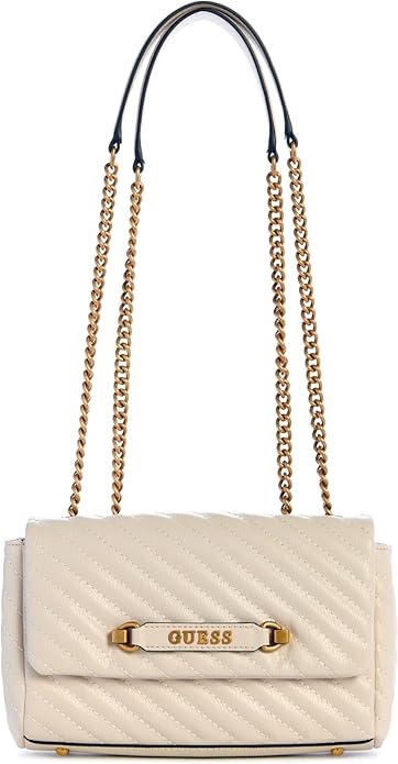 Gues* - Black sela crossbody bag - Cream (AD-June)