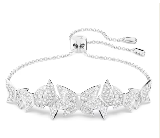 Swar*vski - Butterfly, White, Rhodium plated-5636429
