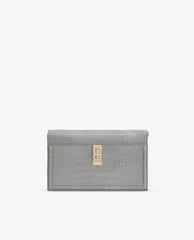 PE*RO -  Croc-Effect Crossbody Bag - Gray