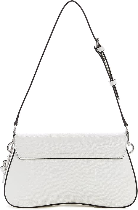 Gues* -  Cordelia Flap Shoulder Bag - White (AD-June)