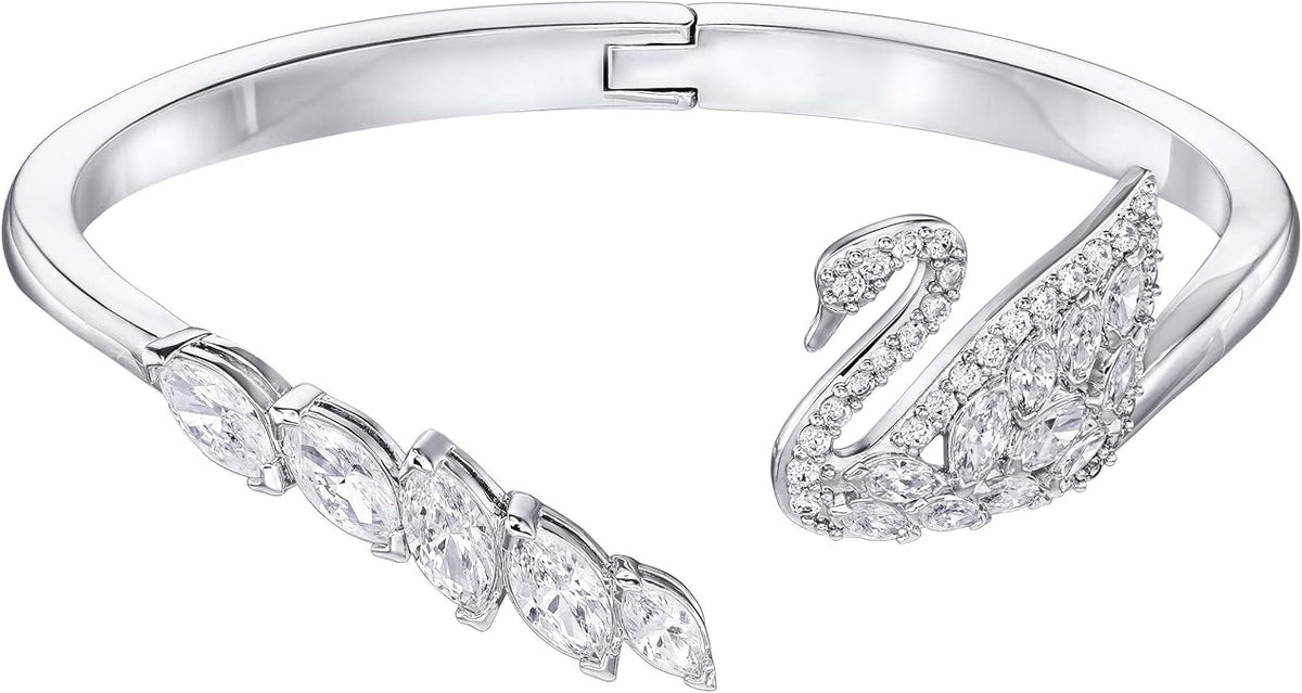 Swar*vski - Swan Lake Rhodium Bangle - 5258396