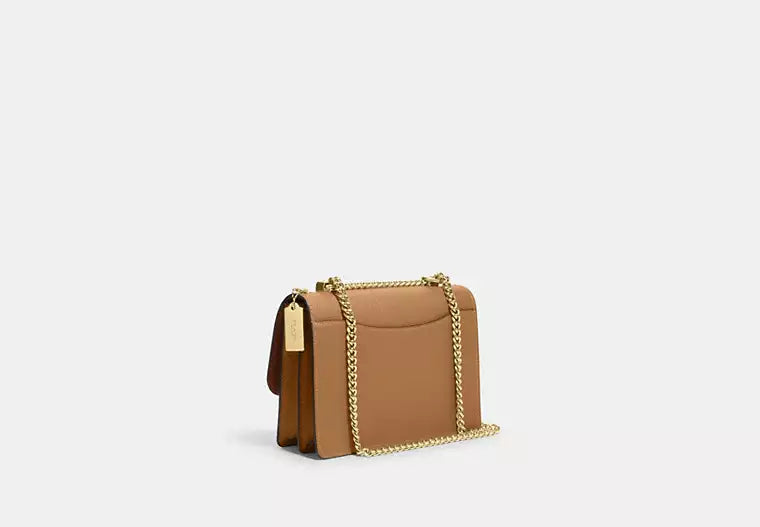 C*ACH - Mini K*are Crossbody Bag In Signature Canvas - Gold/Lt Khaki/Lt Saddle (AD-Sep)